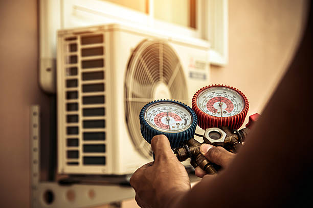 Professional Hvac technician working in Millersville, MD